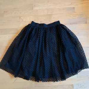 Black tulle skirt